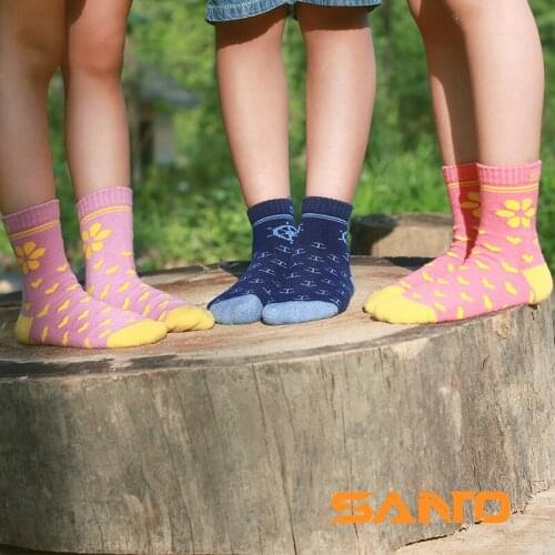 2pairs SANTO Kids thick warm skiing running merino wool socks Children boy Girl Winter thermal cycling woolen socks S073/74