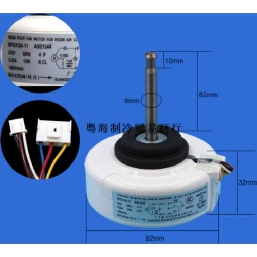 100% new for air conditioner motor RPG15A-11 Fan motor good working