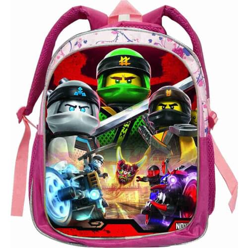 New 14 inch Game Ninjago Students School Bag for Boys Teens Backpack School Supplies Gift Bag