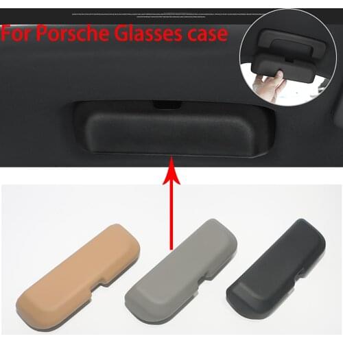 Original Car styling Sunglasses storage Box Sunglass Eye Glasses Holder Box Case For Porsche Macan Cayenne Panamera