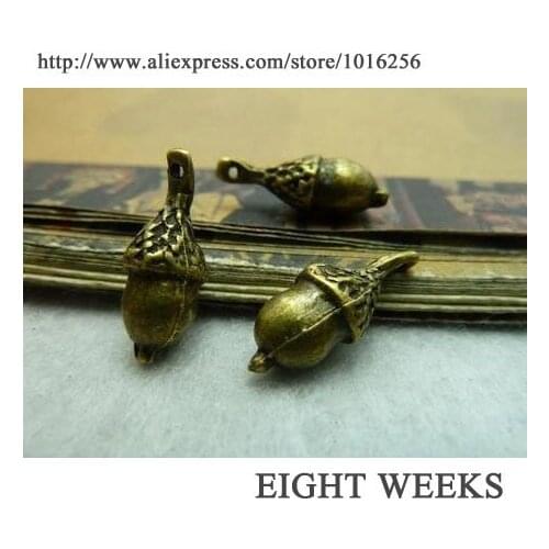Zinc alloy pendant jewelry accessories diy handmade material charms Thick pine cones 7 * 8 * 20 mm