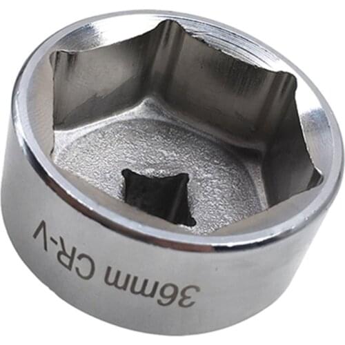 36Mm Durable Engine Oil Wrench Metric Low Profile Oil Filter Socket Wrench Remove Canister Housing For Hand Tools