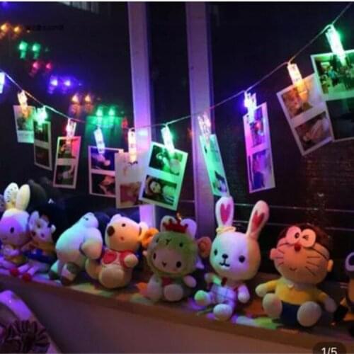 Christmas decoration photo clip light string Waterproof battery box LED Christmas lights