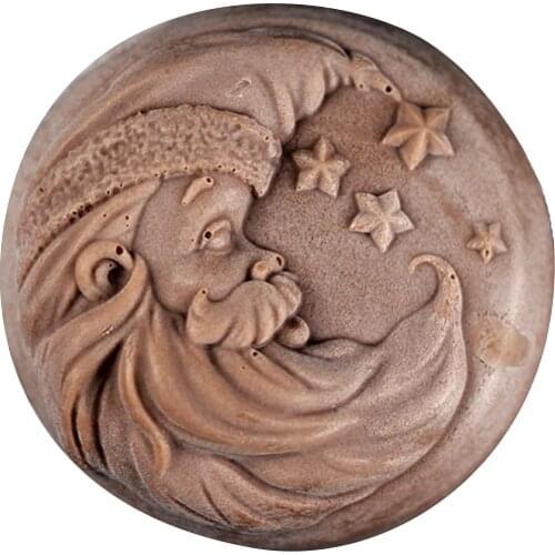 DIY Silicone Soap Mold Santa Claus Craft Handmade Christmas Mould