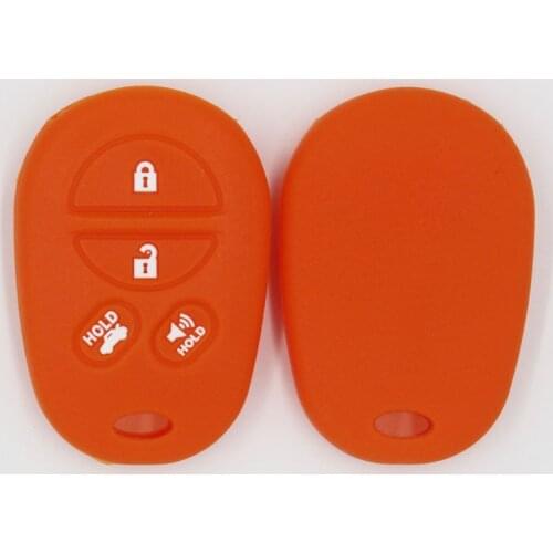 Fit For Toyota Avensis Avalon Matrix Yaris Venza Scion Xd Xb Iq Tc Fr-S Brz Silicone Cover Fob Holder 3 Button Remote Key Case