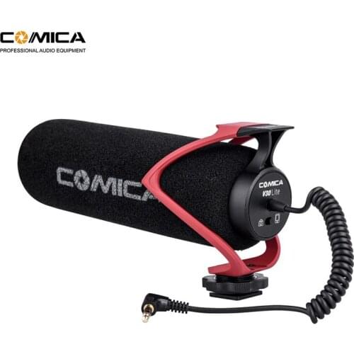 Comica CVM-V30 LITE Video Microphone Condenser Volgging Recording Mic for Canon Nikon Fuji DSLR Camera,Microphone for Smartphone