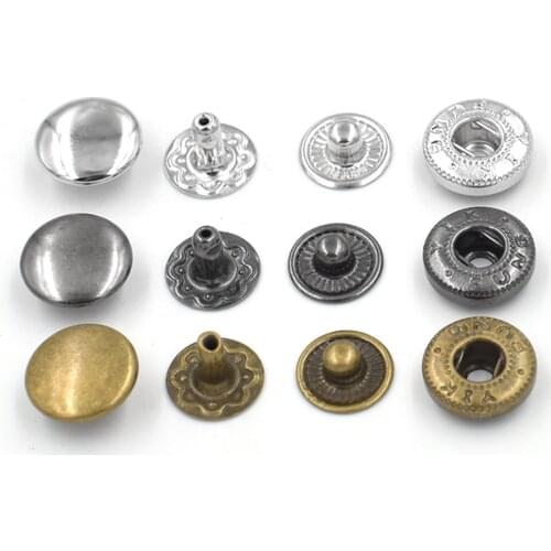 50 sets per pack10mm Button. rivet. Metal buckle combination.Clothing & Accessories. Sewing repair.Metal buttons. Metal snap