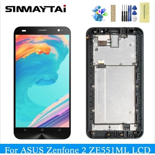 ZE551ML lcd For ASUS ZenFone 2 ZE551ML Z00AD lcd display digitizer touch screen replacement Parts black lcd 2 ZE551ML Z00AD LCD