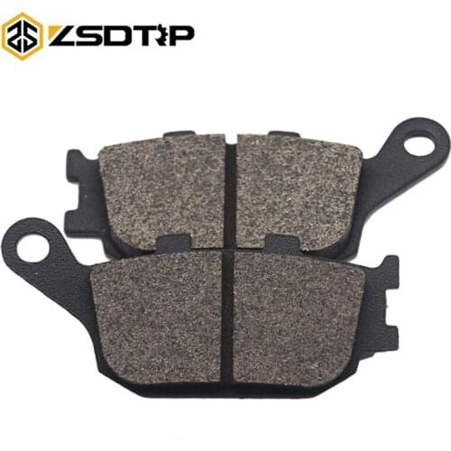 ZSDTRP Motorcycle Rear Brake Pads For Honda CBF600 CBR600 NC700 CBF1000 Suzuki SV400 DL650 GSF650 GSX650 Yamaha FZ6 MT07 MT09