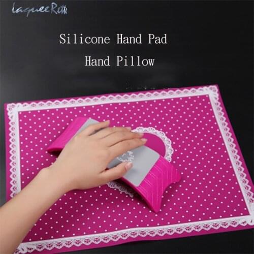 1 Set Hand Rests Nail Art Equipment Advanced Silicone Pillow Hand Holder Cushion Table Mat Pad Foldable Washable Salon Manicure