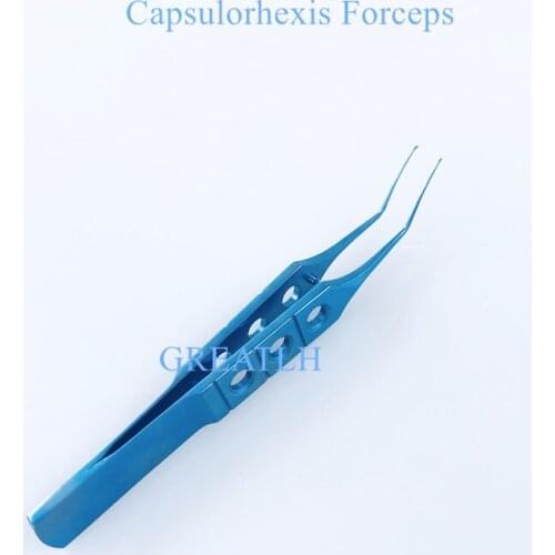 1pcs Titanium Utrata Style Capsulorhexis Forcep 85mm ophthalmic eye instrument