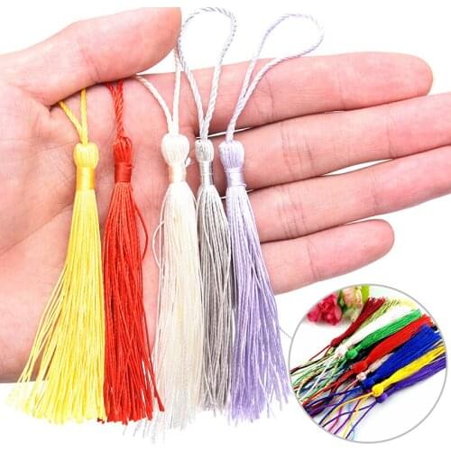 20pcs/Pack Silk Tassel Fringe Brush Sewing Accessories Tassel Fringe Trim Tassel Pendant For Curtains Jewelry DIY Home Decor