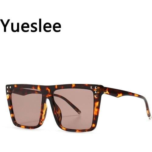 46635 Big Frame Vintage Square Luxury Sunglasses Men Women Fashion Shades Uv400 Vintage Glasses Men Sunglasses