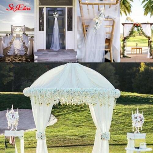 5-10m Tulle Roll Wedding Decoration Gold Laser Organza Tulle Mesh Party Supplies wedding flowers arch 5z