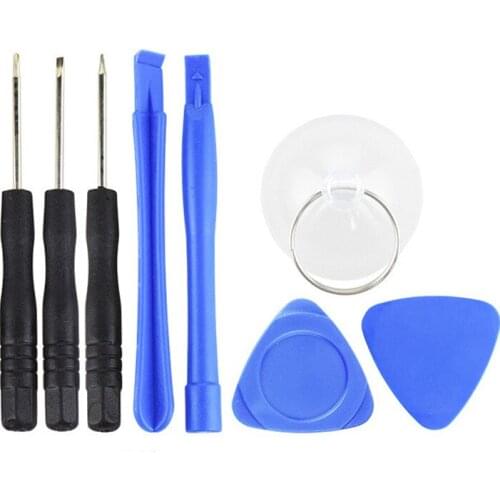 8 in 1 Cell Phones Opening Pry Repair Tool Kits for Smartphone Screwdrivers Tool Set For iPhone