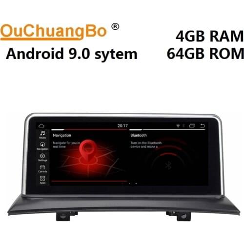 Ouchuangbo car gps navigation stereo radio for X3 E83 (2004-2009) support idrive audio BT 8 core USB wifi 4+32 android 9.0