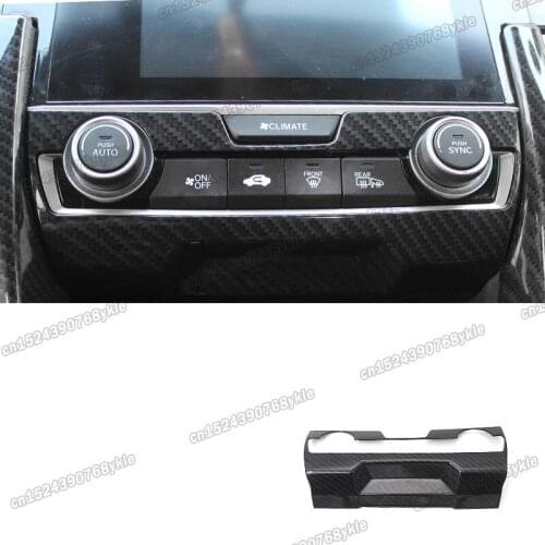 Lsrtw2017 carbon fiber car dashboard air conditioner vent trims for subaru forester 2013 2014 2015 2016 2017 2018