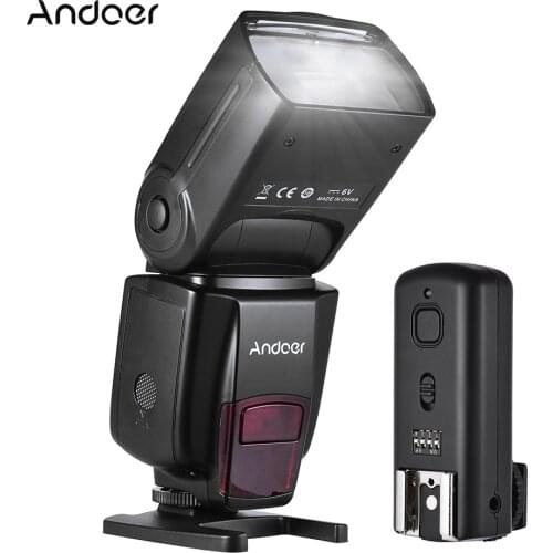 Andoer AD560 IV Pro Flash 2.4G Wireless On-camera Slave Speedlite Light with Flash Trigger for Canon Nikon Sony DSLR Cameras