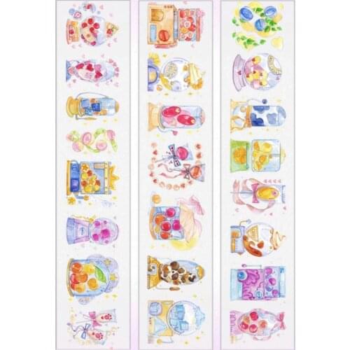 Colorful Crystal Ball Washi Tape for Card Making Bullet Journal DIY Scrapbooking Label Sticker