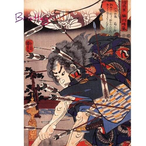 BRISTLEGRASS Wooden Jigsaw Puzzles 500 1000 Pieces Japanese Ukiyoe Utagawa Kuniyoshi Educational Toy Collectibles Painting Decor
