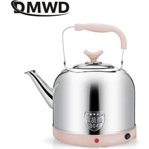 DMWD 5/6/7L Electric Kettle Food Grade 304 Stainless Steel Water Heater Portable Water Boiler Heating Pot Automatic keep warm