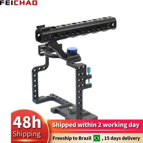 DSLR Camera Cage With Top Handle Grip For Panasonic Lumix GH5 Camera Rig F20577