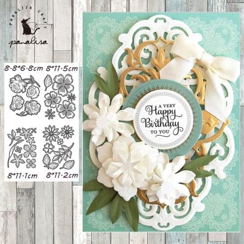 Panalisacraft Flower Petals Metal Cutting Dies Craft Dies Scrapbooking Card Making Album Embossing Stencil Die Cut