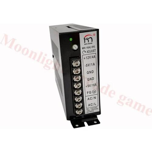 MH-16A(-5V) Arcade game machine 16A switching mode power supply INPUT:AC100V/220V Output +5V 16A /+12V 4A /-5V 1A