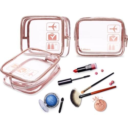 Fashion Transparent Bag Necessarie Feminina Makeup Bag Women Cosmetic Bag Travel Organizer Makeup Pouch Beauty Bag Kosmetyczka