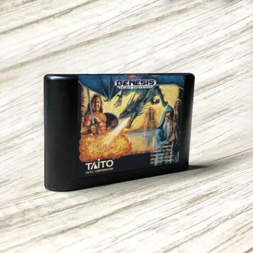 Cadash - USA Label Flashkit MD Electroless Gold PCB Card for Sega Genesis Megadrive Video Game Console