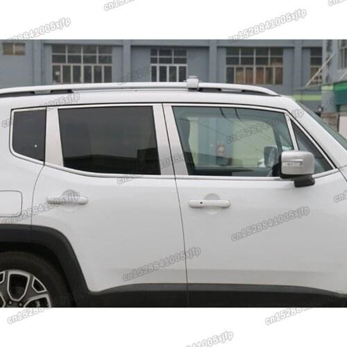 Lsrtw2017 Abs Car Trunk Storage Net Strip Drag Hook Left Right Vent Trims for Jeep Renegade 2016 2017 2018 2019 Accessories Auto