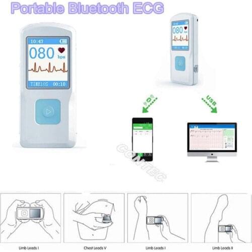 PM10-Portable-Bluetooth-Heart-Beat-ECG-Monitor-Colour-Dispaly-Quick-Check-USB