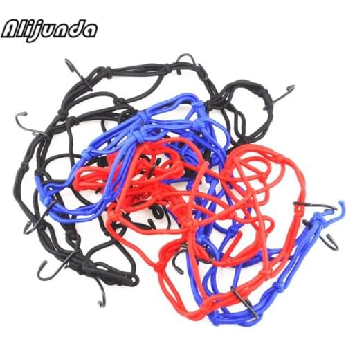 Practical Motorcycle Bicycle Grid Handbag Stitching Bag Cargo Helmet Holder Black Motorcycle Suitcase Clear