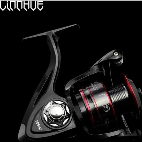 LINNHUE Fishing Reel All Metal Spool Spinning Reel 8KG Max Drag Stainless Steel Handle Line Spool Saltwater Fishing Accessories