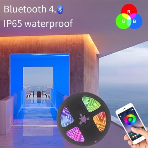 Led Strip Lights 12V 5050 RGB 5M 10M 15M 20M Bluetooth Music Flexible ribbon waterproof Tape diode Decoration For Wall Bedroom