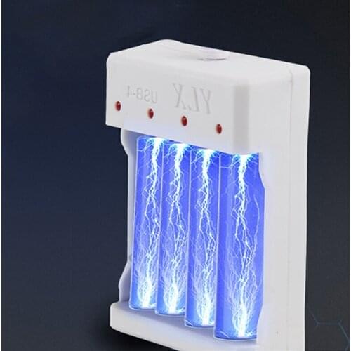 Universal USB 3/4 Battery Charger Adapter Battery Charger For Universal AA/AAA rechargeable Batteries Power Accessories