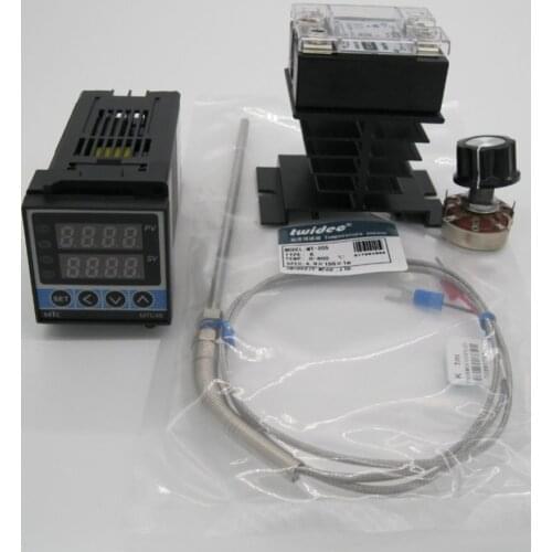 High Quality Digital PID Temperature Controller Thermostat MTC48 +Max.SSR-25A SSR-40DA Relay +K Thermocouple Probe + radiator
