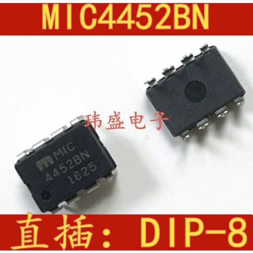 10pcs MIC4452BN MIC4452 DIP-8 12A