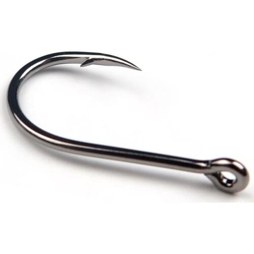100 Pcs high carbon steel fishing hooks chinu ring barbed hook size 5-11 fishing hook wholesale bulk chinu hook carpfhising