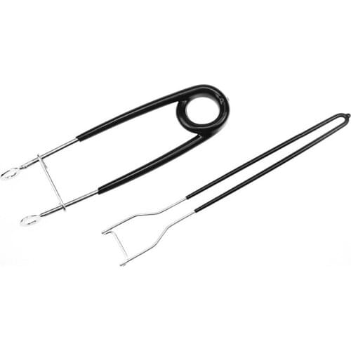 2 Pcs Stainless Steel Fish Mouth Opener + Jaws Carp Trout Hook Lock Remove Tackle Kit Fishing Accessories