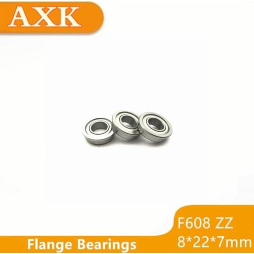 2019 Rushed 10pcs/lot F608zz Abec-5 F608 Zz 8x22x7mm Flange Bearing Deep Groove Ball Radial Brand New