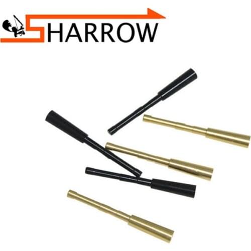4 Pcs Replaceable Two-color Optional Copper/Aluminum Material Arrow Insert Connector Threaded Arrow