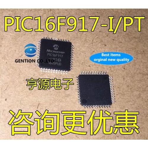 5PCS PIC16F917-I/PT PIC16F917 8-bit microcontroller QFP44 large amount of the price in stock 100% new and original
