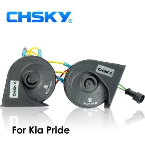 CHSKY Car Horn Snail type Horn For KIA Pride 2005 TO 2018 12V Loudness 110-129db Auto Horn Long Life Time High Low Klaxon