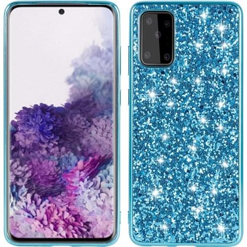 Bling Glitter Silicone Case For Samsung Galaxy S20 Plus S20FE Crystal Sequins Soft TPU Phone Cover For S20 Ultra Fe Coque Shell