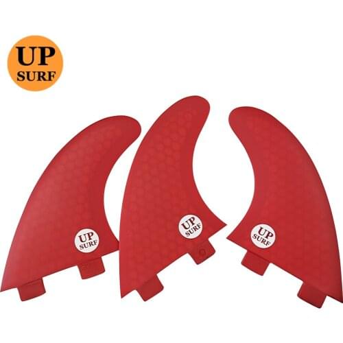 FCS G3/G5/G7 fins red color Fiberglass Surfboard Fin Fins surfboard accessories upsurf Quilhas Fins FCS Fins