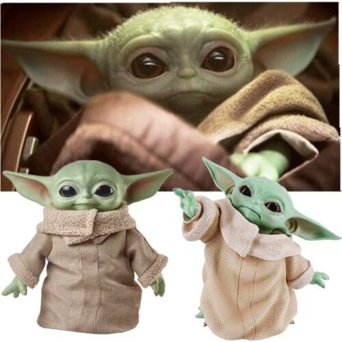 Yoda Baby Action Figure Toys Hot Anime Baby Yoda Figure Action Toys Yoda Master Figuras Dolls Toy Gifts for Children