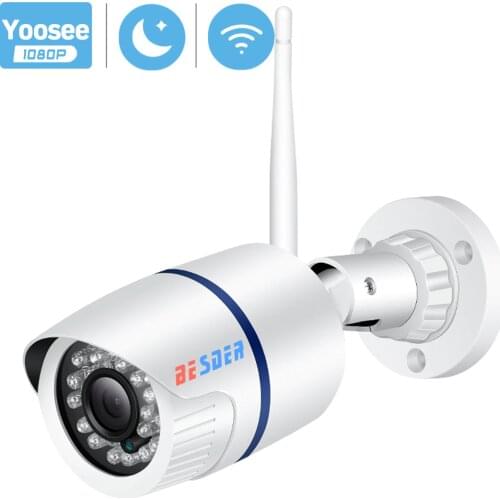 BESDER Yoosee IP Camera Wifi 1080P 960P 720P ONVIF Wireless Wired P2P CCTV Bullet Outdoor Camera With MiscroSD Card Slot Max 64G