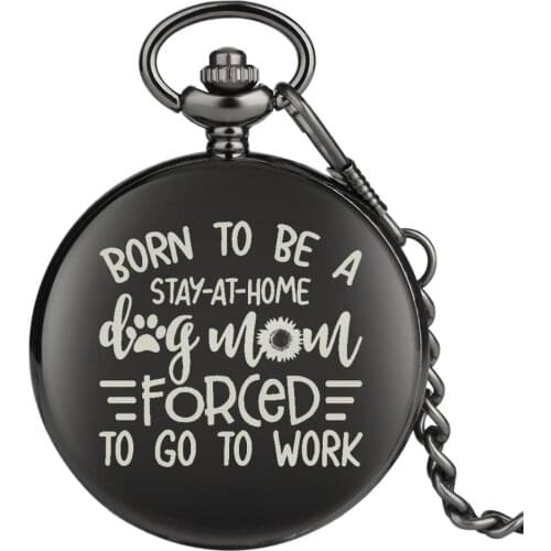 Classic Medium Born To Be Series Quartz Pocket Watch Retro for Kids Quartz Pocket Watch Vintage Pendant Gift for Men Women