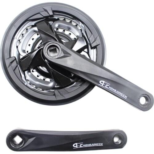 6/7/8/9 Speed Mountain Bike Crankset 24-34-42T 170mm Crank Set Diamond Hole Chainring Chainwheel Bike Parts Bike Accessories